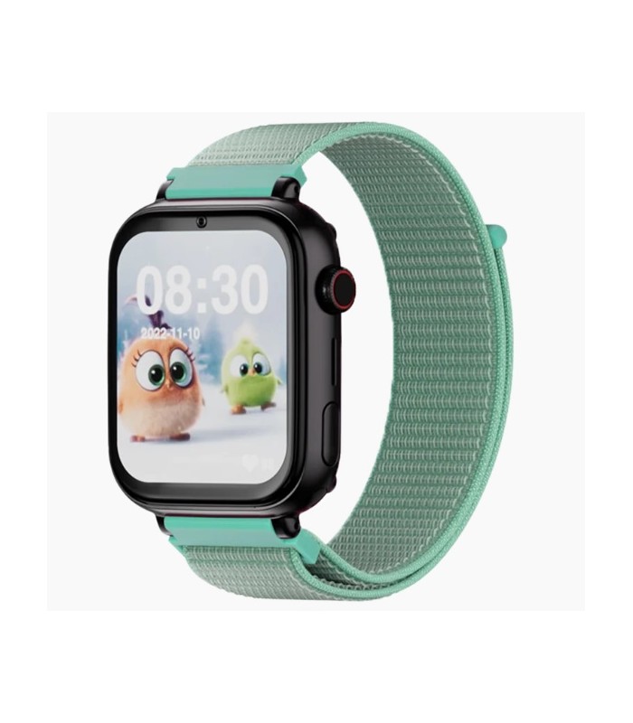 Reloj SaveWatch Plus con GPS y llamada para Niños correa tela turquesa SaveFamily