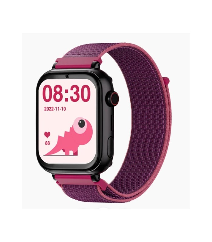 Reloj SaveWatch Plus con GPS y llamada para Niños correa tela morado SaveFamily
