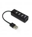 ADAPTADORUSB 2.0 Universal COOL 4 Puertos USB Negro