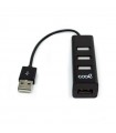 ADAPTADORUSB 2.0 Universal COOL 4 Puertos USB Negro