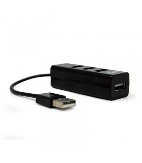 ADAPTADORUSB 2.0 Universal COOL 4 Puertos USB Negro