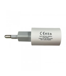 CARGADOR CASA Y VIAJE (TIPO-C) - 20W