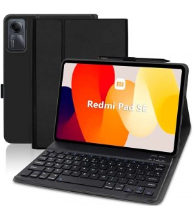 FUNDA CON TECLADO XIAOMI REDMI PAD SE Compatible Negro