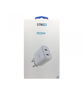 CARGADOR CASA Y VIAJE (2 TIPO C) - 30W