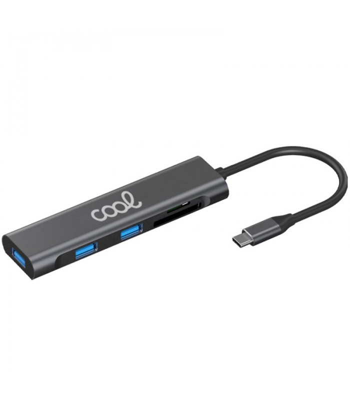 Hub Tipo-C Universal COOL 5 en 1 (3 x USB 3.0 + SD + Micro SD)