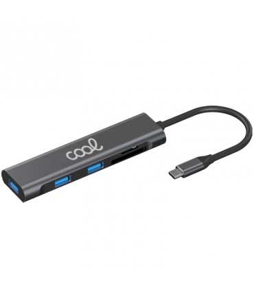 Hub Tipo-C Universal COOL 5 en 1 (3 x USB 3.0 + SD + Micro SD)