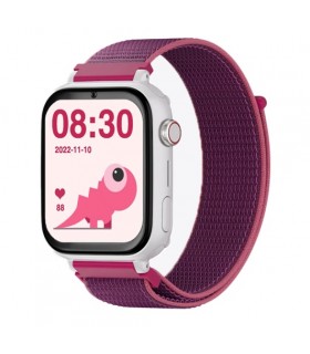 Reloj SaveWatch Plus con GPS y llamada para Niños correa tela morado SaveFamily