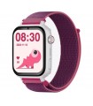 Reloj SaveWatch Plus con GPS y llamada para Niños correa tela morado SaveFamily