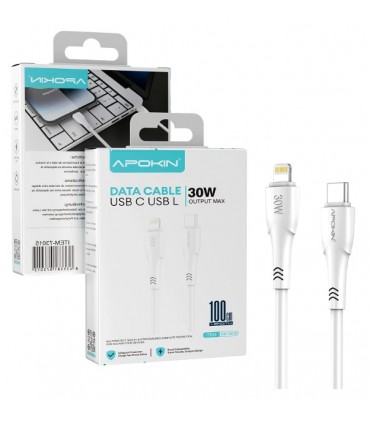 Cable USB-C a Lightning 30W 1m Blanco