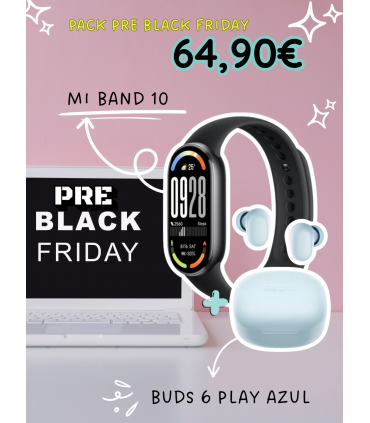 PACK 1 PRE BLACK FRIDAY  XIaomi Smart Band 10 + Buds 6 Play Azul