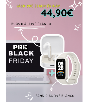 PACK 2 PRE BLACK FRIDAY Buds 6 Active Blanco + Smart Band 9 Active