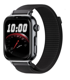 Reloj SaveWatch Plus 2 con GPS y llamada para Niños correa tela Negra