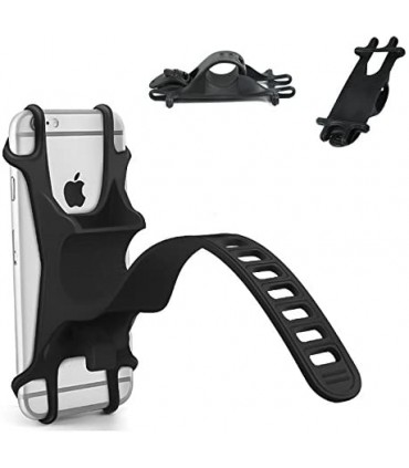 SOPORTE DE SILICONA MÓVIL PARA BICI Y MOTO 4 a 6"