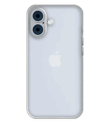 Funda Silicona iPhone 16 Transparente 2.0MM