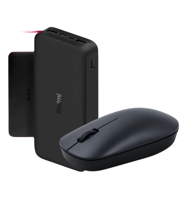PACK RATÓN INALAMBRICO XIAOMI + POWERBANK 2000MAH