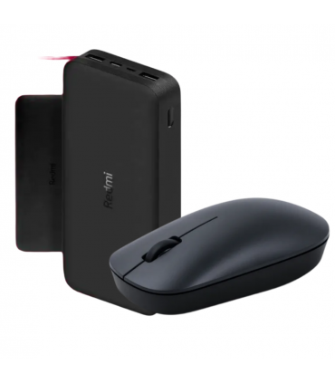 PACK RATÓN INALAMBRICO XIAOMI + POWERBANK 2000MAH