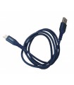 CABLE MICRO USB A TIPO-C (5A) 1m AZUL