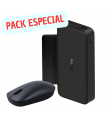 PACK RATON INALAMBRICO + POWEBANK 2000MAH
